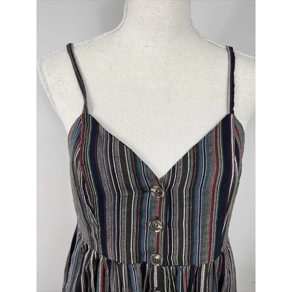 Mustard Seed Women's Multi Color Jumper Romper Size Small Summer Spring - Picture 3 of 12
